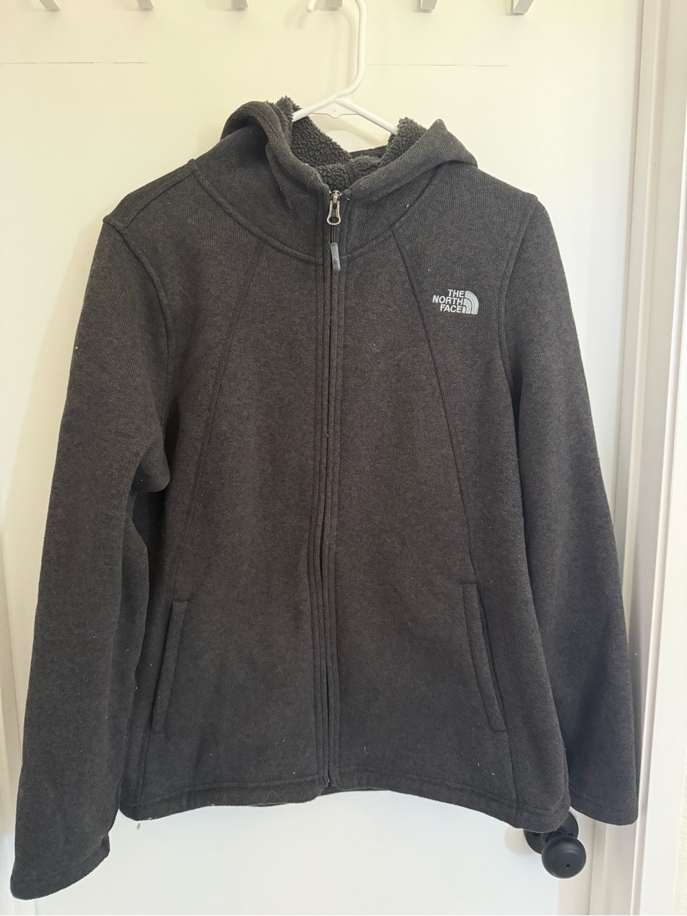 Women’s The North Face Dark Gray Zip-Up Hoodie